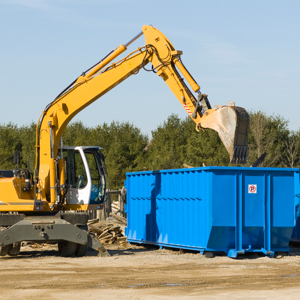 what are the rental fees for a residential dumpster in Everetts NC